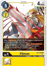 Digimon Card Next Adventure Filmon BT7-034 C