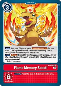 Digimon Card Next Adventure Flame Memory Boost! BT7-092 C