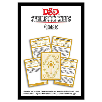 D&D Spellbook Cards Cleric Deck Revised 2017 Edition