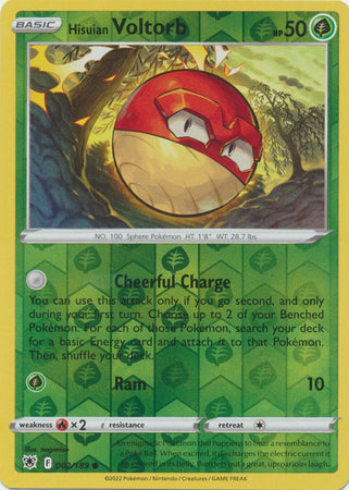 Pokemon Card Astral Radiance 2/189 002/189 Hisuian Voltorb Reverse Holo Common