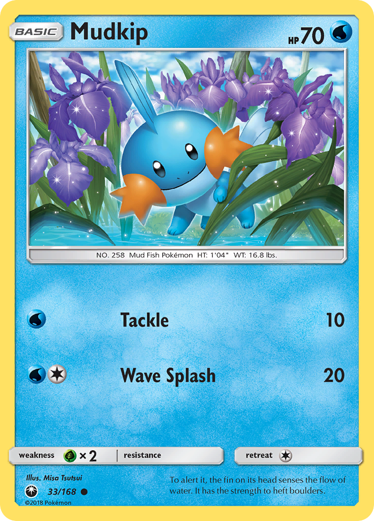 Pokemon Card Celestial Storm  33/168 Mudkip Pokemon Common *MINT*