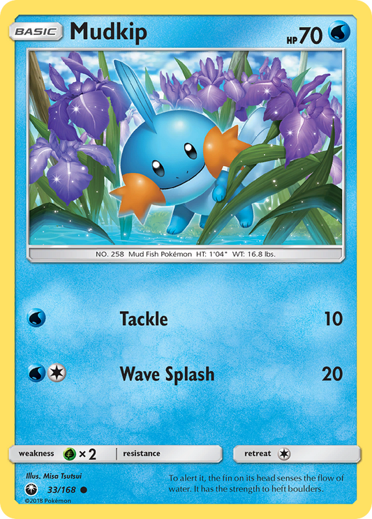 Pokemon Card Celestial Storm  33/168 Mudkip Pokemon Common *MINT*