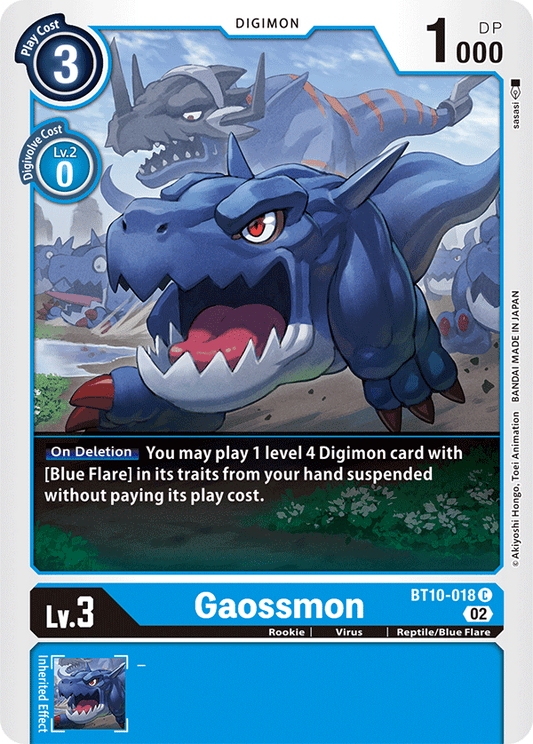 Digimon Card Xros Encounter Gaossmon BT10-018 C