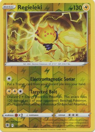 Pokemon Card Astral Radiance 51/189 051/189 Regieleki Reverse Holo Rare