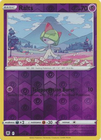 Pokemon Card Astral Radiance 60/189 060/189 Ralts Reverse Holo Common