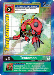 Digimon Card Classic Collection Tentomon EX1-033 C Alternative Art