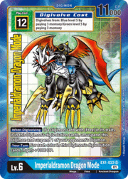 Digimon Card Classic Collection Imperialdramon Dragon Mode EX1-022 SR Alternative Art