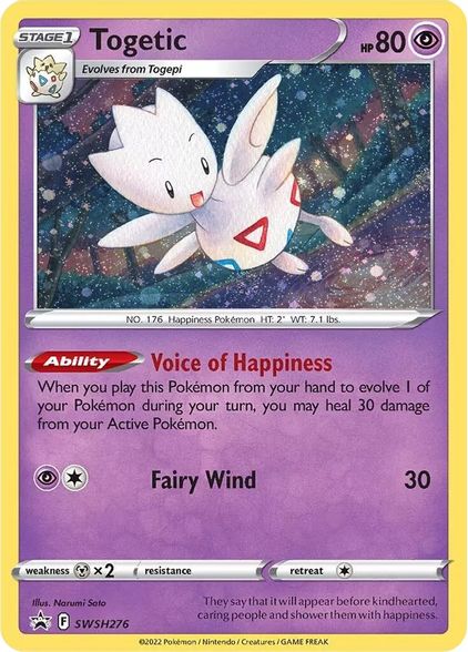 Pokemon Card SWSH Black Star Promos SWSH276 Togetic