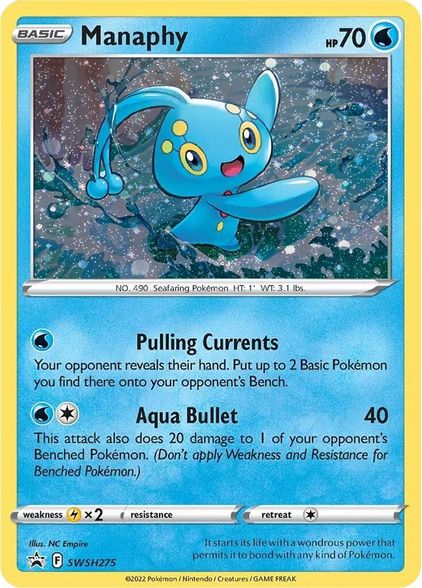 بطاقة بوكيمون SWSH Black Star عروض SWSH275 Manaphy