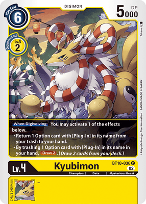 Digimon Card Xros Encounter Kyubimon BT10-036 C