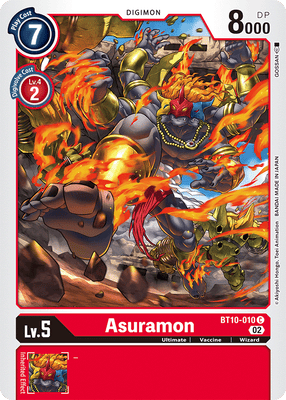 Digimon Card Xros Encounter Asuramon BT10-010 C