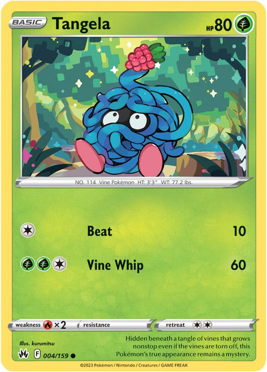 Pokemon Card Crown Zenith 004/159 4/159 Tangela Common *MINT*