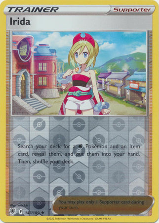 Pokemon Card Astral Radiance 147/189 Irida Supporter Reverse Holo Rare