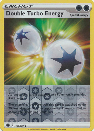 Pokemon Card Brilliant Stars 151/172 Double Turbo Energy Reverse Holo Uncommon