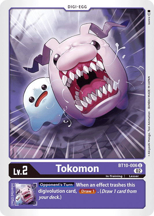 Digimon Card Xros Encounter Tokomon BT10-006 U