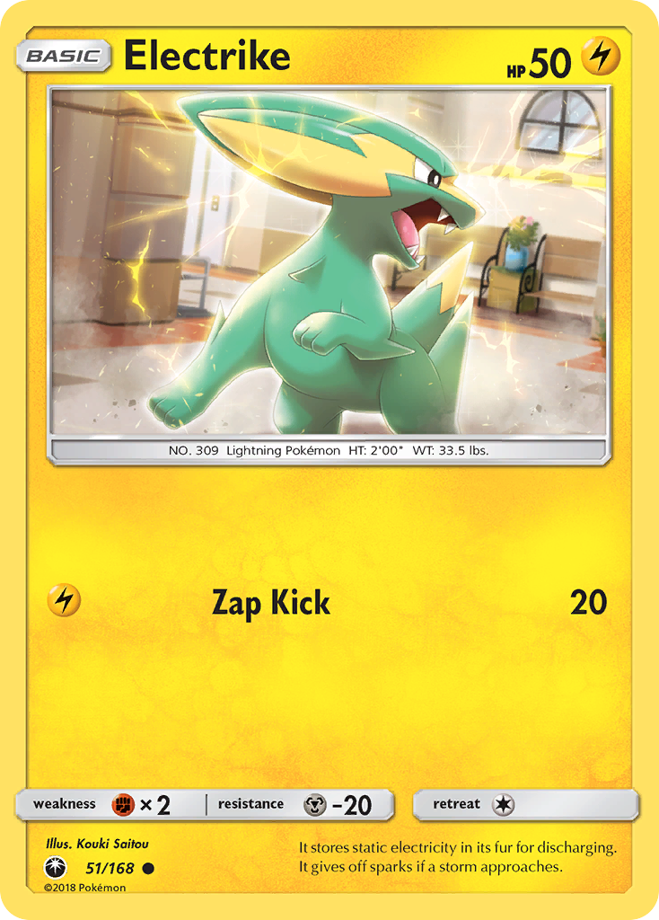 Pokemon Card Celestial Storm  51/168 Electrike Pokemon Common *MINT*