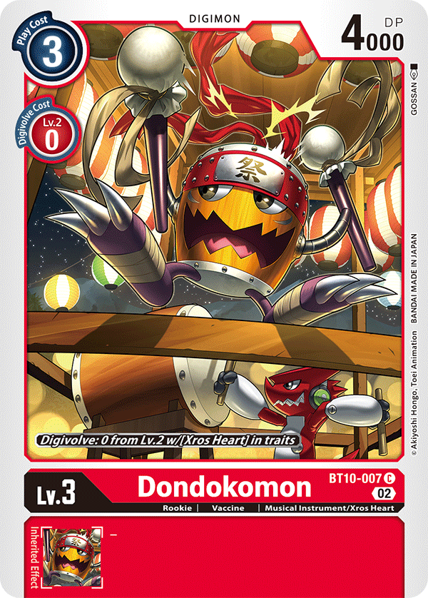 Digimon Card Xros Encounter Dondokomon BT10-007 C