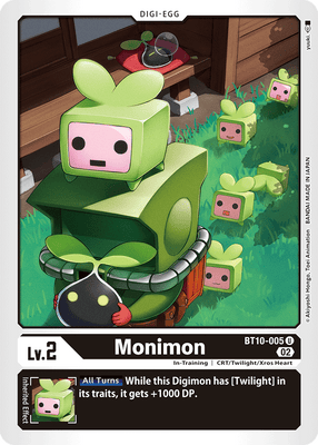 Digimon Card Xros Encounter Monimon BT10-005 U
