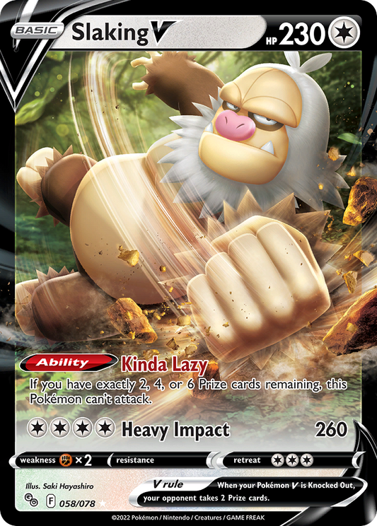 Pokemon Card Pokemon Go 58/78 Slaking V Ultra Rare *MINT*