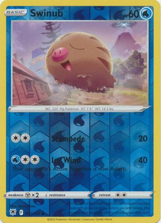 Pokemon Card Astral Radiance 31/189 031/189 Swinub Reverse Holo Common