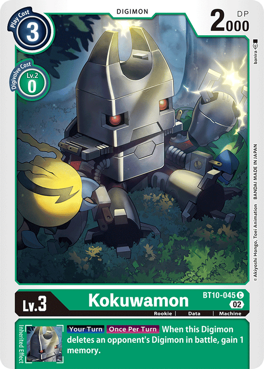 Digimon Card Xros Encounter Kokuwamon BT10-045 C