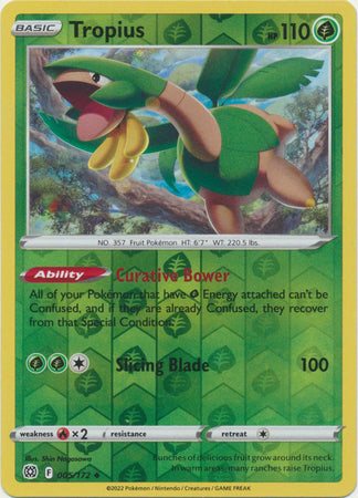 Pokemon Card Brilliant Stars 005/172 5/172 Tropius Reverse Holo Uncommon