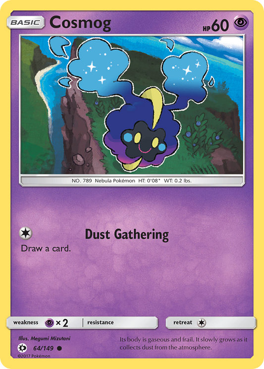 Pokemon Card Sun & Moon 064/149 64/149 Cosmog Common *MINT*