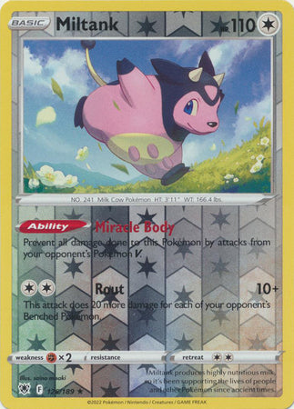 Pokemon Card Astral Radiance 126/189 Miltank Reverse Holo Rare