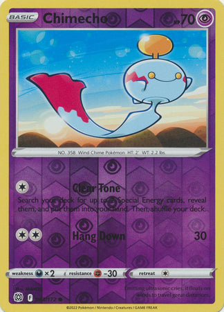 Pokemon Card Brilliant Stars 063/172 63/172 Chimecho Reverse Holo Common