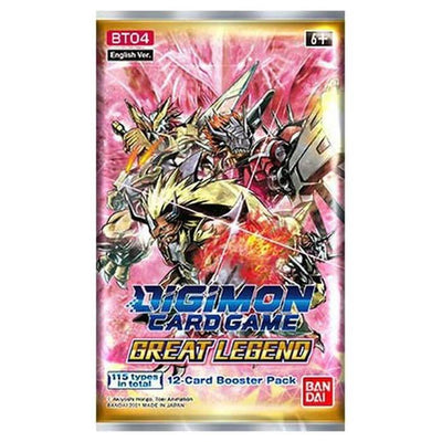 Digimon Card Game BT04 Great Legend Booster Pack