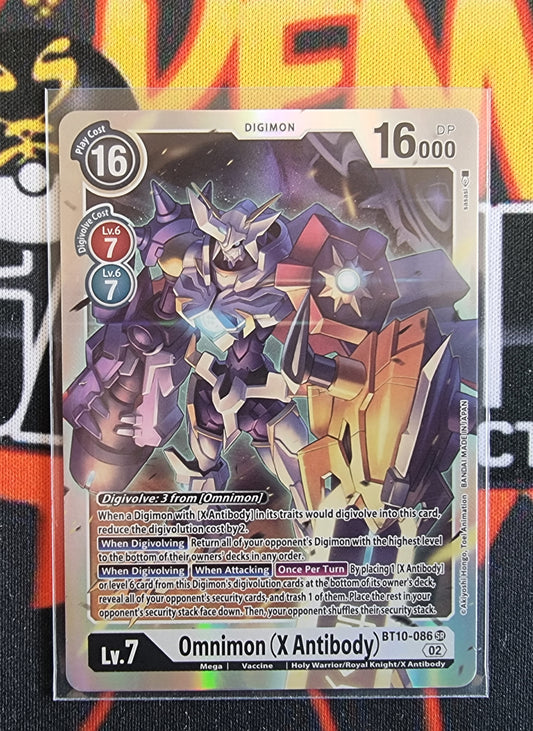 Digimon Card Xros Encounter Omnimon (X Antibody) BT10-086 SR