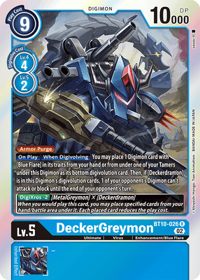 Digimon Card Xros Encounter DeckerGreymon BT10-026 R
