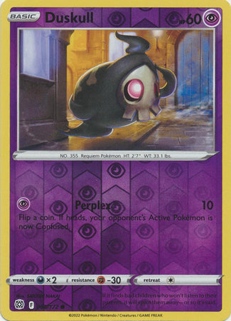 Pokemon Card Brilliant Stars 060/172 60/172 Duskull Reverse Holo Common