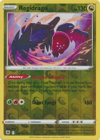 Pokemon Card Astral Radiance 118/189 Regidrago Reverse Holo Rare