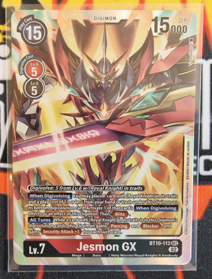 Digimon Card Xros Encounter Jesmon GX BT10-112 SEC