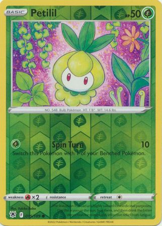 Pokemon Card Astral Radiance 15/189 015/189 Petilil Reverse Holo Common