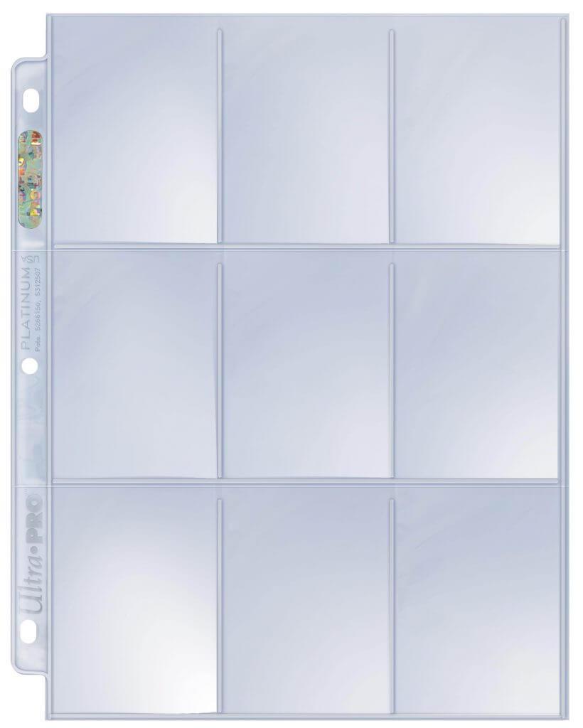 Ultra Pro Platinum 9-Pocket pages (Single pages)