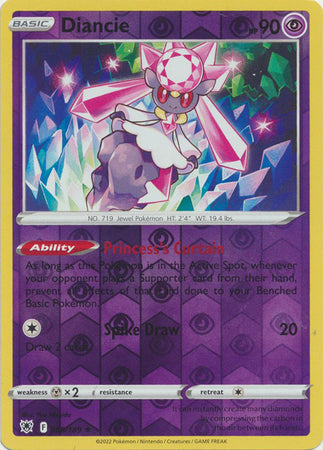 Pokemon Card Astral Radiance 68/189 068/189 Diancie Reverse Holo Rare