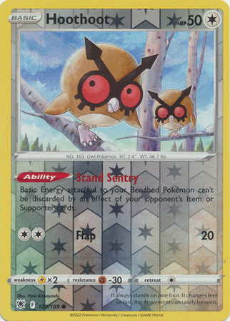 Pokemon Card Astral Radiance 120/189 Hoothoot Reverse Holo Common