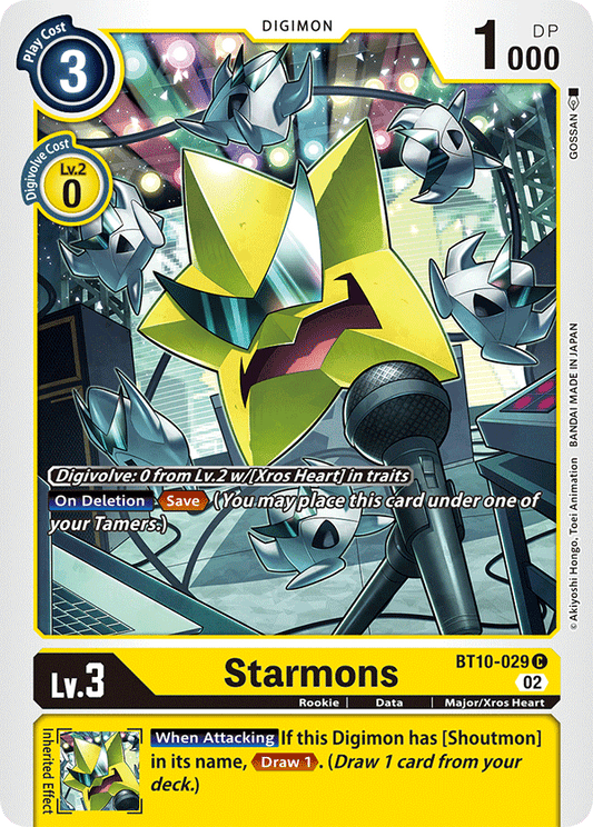 Digimon Card Xros Encounter Starmons BT10-029 C