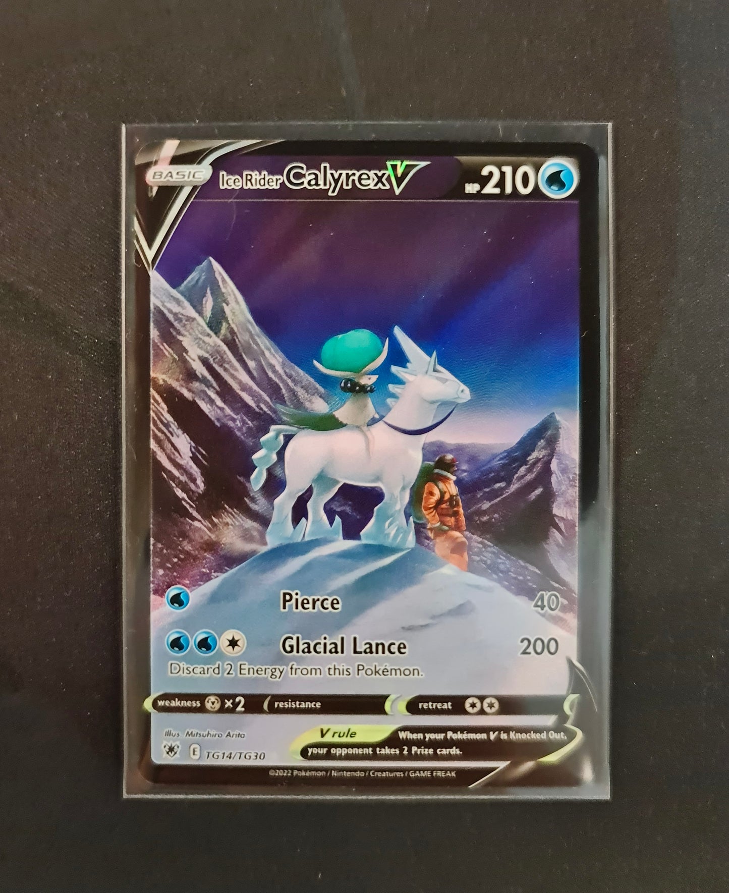 Pokemon Card Astral Radiance Trainer Gallery TG14/TG30 Ice Rider Calyrex V Ultra Rare *MINT*