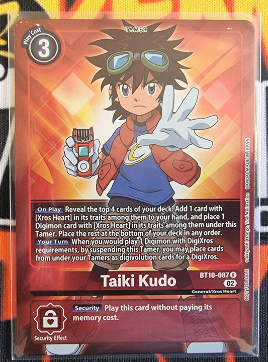 Digimon Card Xros Encounter Taiki Kudo Alt Art BT10-087 R