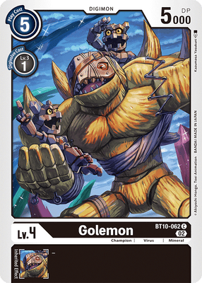Digimon Card Xros Encounter Golemon BT10-062 C