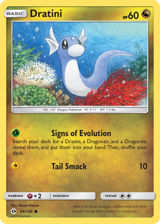 Pokemon Card Sun & Moon 094/149 94/149 Dratini Common *MINT*