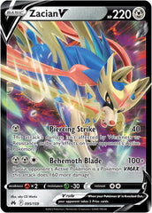 Pokemon Card Crown Zenith 095/159 95/159 Zacian V Ultra Rare *MINT*