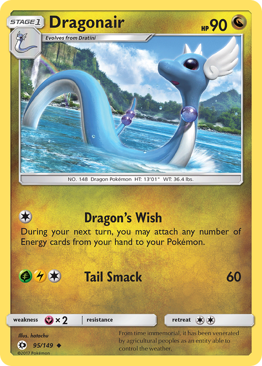 Pokemon Card Sun & Moon 095/149 95/149 Dragonair Uncommon *MINT*