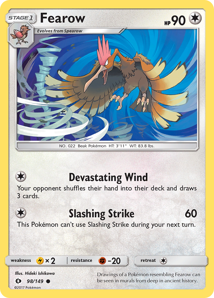 Pokemon Card Sun & Moon 098/149 98/149 Fearow Common *MINT*