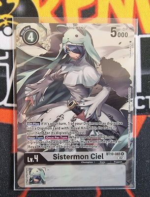 Digimon Card Xros Encounter Sistermon Ciel Alt Art BT10-085 R