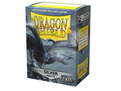 Dragonshield Silver Argentia 100 protective sleeves - Non Glare
