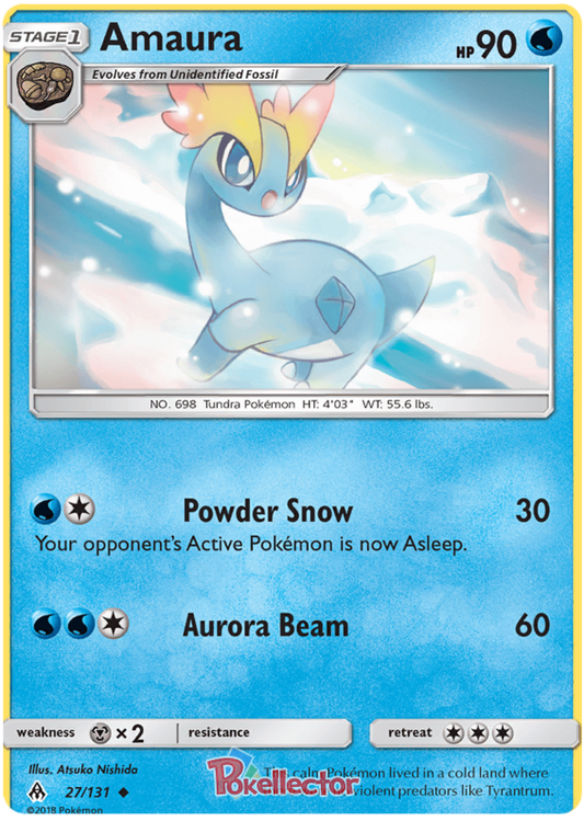 Pokemon Card Forbidden Light 27/131 027/131 Amaura Uncommon *MINT*